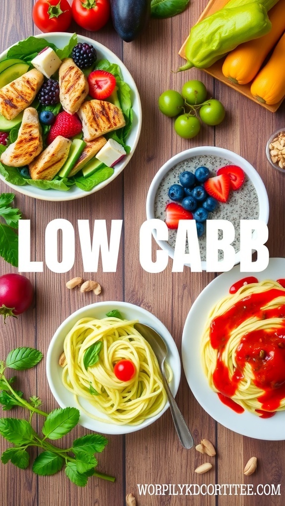 View of 7-Day Low Carb Diet Meal Plan